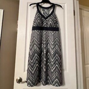 Women’s Voyage Dress Gray/White Racerback with Removable Cups - ZeroXposur Brand